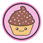 Kawaii Cupcake Chocolate Frosting Sticker