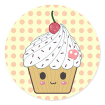 Kawaii Cupcake in Polka Dots