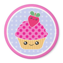 Kawaii Cupcake Strawberry Magnet