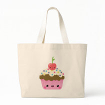 Kawaii Cupcake with Cherry on Top Bag