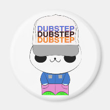 Kawaii dubstep panda magnet