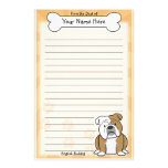 Kawaii English Bulldog Stationery