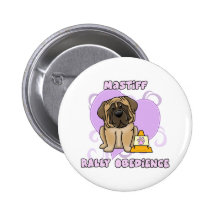Kawaii English Mastiff Rally Obedience Pin