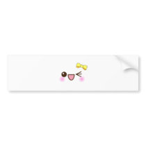 Kawaii face! bumper sticker