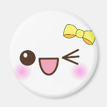 Kawaii face! fridge magnet
