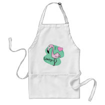 Kawaii Flamingo Gifts Aprons