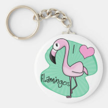 Kawaii Flamingo Keychain
