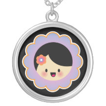 Kawaii flower girl necklaces