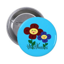 Kawaii Flowers Buttons