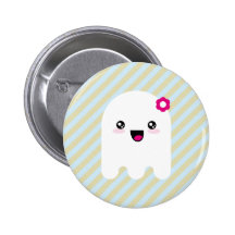 Kawaii ghost button