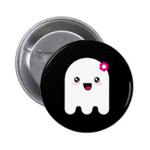 Kawaii ghost button