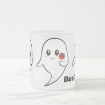 Kawaii Ghost holding a candied apple Coffee Mugs