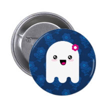 Kawaii ghost pin