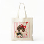 Kawaii girl with cat bag