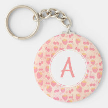 Kawaii grunge porte des fruits monogramme de ceris porte-clés
