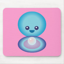 Kawaii Happy Clam Mousepads
