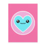 Kawaii Heart Postcard
