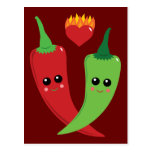 Kawaii Hot Pepper Postcards