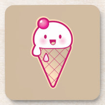 Kawaii Ice Cream Coaster