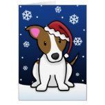 Kawaii Jack Russell Terrier Christmas Card