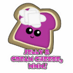 Kawaii Jelly and Cream Cheese Toast Acrylic Cut Outs