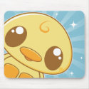 Kawaii Kuties - Lil' Yellow Duckie with Starburst mousepads