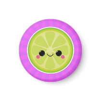 Kawaii Lime on Purple Starburst