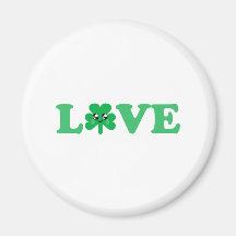 KAWAII LOVE SHAMROCK LUCKY IRISH FRIDGE MAGNETS
