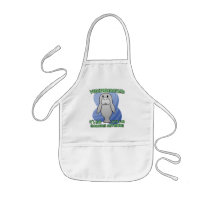 Kawaii Manatee Kids Apron