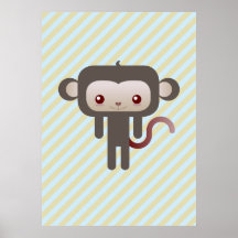 Kawaii monkey print