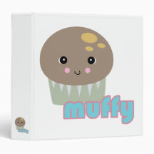kawaii muffy muffin 3 ring binder