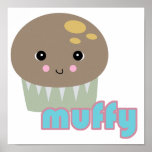 kawaii muffy muffin posters