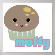 kawaii muffy muffin print