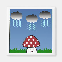 Kawaii Mushroom Magnet