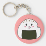 Kawaii "Onigiri" Rice Ball with Bitemark Key Chain