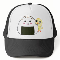 Kawaii "Onigiri" Rice Ball with Ejiki the Chick Mesh Hats