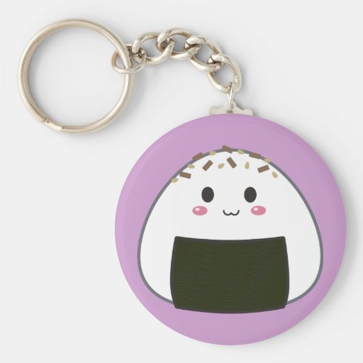 Kawaii "Onigiri" Rice Ball with Toppings Keychains