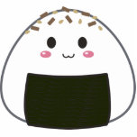 Kawaii "Onigiri" Rice Ball with Toppings photo sculptures