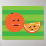Kawaii Orange Print
