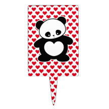 Kawaii panda cake toppers