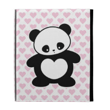 Kawaii panda iPad folio cover