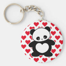 Kawaii panda keychain