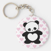 Kawaii panda keychains