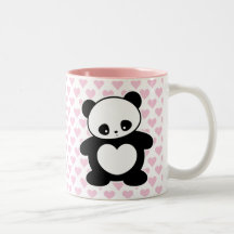 Kawaii panda mugs