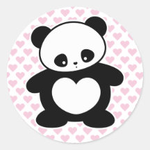 Kawaii panda stickers