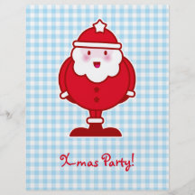 Kawaii Père Noël Prospectus Personnalisés