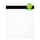 kawaii picklish pickle slice personalized letterhead
