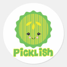 kawaii picklish pickle slice stickers