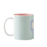 KAWAII POLKADOTS and ribbon PASTEL blue purple mugs
