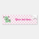 Kawaii puppy bumper sticker